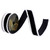 Vickerman QK254517 - Black / White Pom Pom Wired Decorative Ribbon - 1.5" x 10 Yards