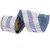 Vickerman QK254952 - Denim / Blue Velvet Wired Decorative Ribbon - 4" x 5 Yards 