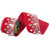 Vickerman QK256003 - Red / Gold Dupion Wired Decorative Ribbon - 4" x 5 Yards 
