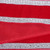Vickerman QK256303 - Red / Silver Velvet Wired Decorative Ribbon - 4" x 5 Yards
