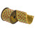 Vickerman QK257603 - Gold Metallic Wired Decorative Ribbon - 4" x 5 Yards 