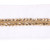 Vickerman QK258111G - White / Gold Velvet Wired Decorative Ribbon - 2.5" x 5 Yards