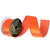Vickerman QK259218 - Orange Velvet Wired Decorative Ribbon - 2.5" x 10 Yards