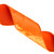 Vickerman QK259318 - Orange Velvet Wired Decorative Ribbon - 4" x 10 Yards 