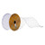 Vickerman QY230105 - White Sequin Wired Decorative Ribbon - 2.5" x 10 Yards