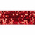 Vickerman QY231565 - Red Sequin Rectangle Wired Decorative Ribbon - 2.5" x 10 Yards