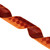 Vickerman QY240525 - Burnished Orange Velvet Wired Decorative Ribbon - 2.5" x 10 Yards
