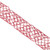 Vickerman QY240945 - Red Grid Wired Decorative Ribbon - 3.75" x 10 Yards 