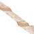 Vickerman QY241105 - Champagne / White Wired Decorative Ribbon - 4" x 10 Yards