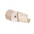 Vickerman QY241105 - Champagne / White Wired Decorative Ribbon - 4" x 10 Yards 