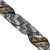 Vickerman QY241115 - Blue / Champagne Wired Decorative Ribbon - 4" x 10 Yards 