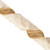 Vickerman QY241125 - Ivory / Champagne Wired Decorative Ribbon - 4" x 10 Yards