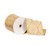 Vickerman QY241130 - Gold / Champagne Wired Decorative Ribbon - 4" x 10 Yards