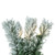 Vickerman A895231LED - 30" Flocked Utica Fir Wreath with Warm White LED Lights 