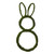 Vickerman FPQ240126M - 26" H x 2" W Bunny Outline Mossy Twig Wreath