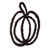 Vickerman FPQ241524 - 24" H x 24" W Pumpkin Outline Twig Wreath
