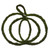 Vickerman FPQ241524M - 24" H x 24" W Pumpkin Outline Mossy Twig Wreath