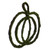Vickerman FPQ241524M - 24" H x 24" W Pumpkin Outline Mossy Twig Wreath 