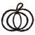 Vickerman FPQ241524M - 24" H x 24" W Pumpkin Outline Mossy Twig Wreath 