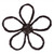 Vickerman FPQ241724 - 24" H x 24" W Flower Outline Twig Wreath