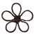 Vickerman FPQ241724M - 24" H x 24" W Flower Outline Mossy Twig Wreath