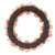 Vickerman FPQA230918 - 18" Coral/White Easter Eggs Wreath 