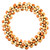 Vickerman FPQA230924 - 24" Coral/White Easter Eggs Wreath 