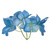 Vickerman FR250502 - 20" Real Touch Blue Hydrangea Wreath