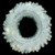 Vickerman G235731LED - 30" White Iridescent Wreath with Warm White LED Lights