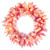 Vickerman K255325LED - 24" Flocked Pink Wreath with Warm White LED Lights 