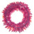 Vickerman K255331LED - 30" Flocked Pink Wreath with Warm White LED Lights 
