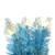 Vickerman K255825LED - 24" Flocked Baby Blue Wreath with Warm White LED Lights