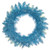 Vickerman K255831LED - 30" Flocked Baby Blue Wreath with Warm White LED Lights 