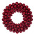Vickerman N250903UV - 28" Red Matte Shiny Pearl Ball Wreath 