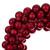 Vickerman N250903UV - 28" Red Matte Shiny Pearl Ball Wreath 