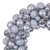 Vickerman N250907UV - 28" Silver Matte Shiny Pearl Ball Wreath