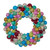 Vickerman N250994UV - 28" Multicolor Pearl Ball Wreath