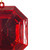 Vickerman MT232803 - 6 inch Red Square Jewel Glitter Christmas Ornament - 2 Pack