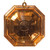 Vickerman MT232858 - 6 inch Rose Gold Square Jewel Glitter Christmas Ornament - 2 Pack 