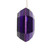 Vickerman MT232866 - 6 inch Purple Square Jewel Glitter Christmas Ornament - 2 Pack 