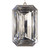 Vickerman MT233007 - 8 inch Silver Rectangle Jewel Glitter Christmas Ornament - 2 Pack 