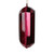 Vickerman MT233065 - 8 inch Burgundy Rectangle Jewel Glitter Christmas Ornament - 2 Pack