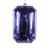 Vickerman MT233086 - 8 inch Lavender Rectangle Jewel Glitter Christmas Ornament - 2 Pack 