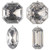 Vickerman MT233207 - 4 inch to 5 inch Silver Jewel Glitter Assorted Christmas Ornament - 4 Pack
