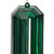 Vickerman MT233274 - 4 inch to 5 inch Dk Green Jewel Glitter Assorted Christmas Ornament - 4 Pack 