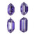 Vickerman MT233286 - 4 inch to 5 inch Lavender Jewel Glitter Assorted 4 Christmas Ornament