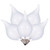 Vickerman X231511 - G45 Flame Tip Ceramic Warm White LED Replacement Bulb - 5 Pack 