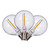 Vickerman X23G4001 - G40 Transparent Warm White LED Replacement Bulb - 25 Pack