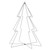 Vickerman X23S130T - 30 in. Warm White LED Twinkle Fairy Motif Light - 300 Lights - Silver Wire 
