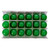 Vickerman X24G4004 - Green LED G40 Christmas Light String - 18 Lights - Green Wire 